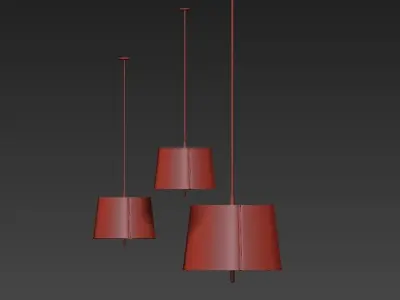lindvall three lamps hanging 3D model