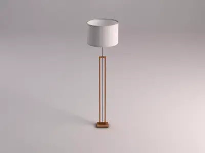 FLOOR LAMP---Plastic lampshade 3D model