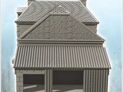 House with barn Foy Ardennes Belgium 12 - Modern WW2 WW1 World W 3D print model