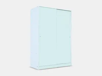 KLEPPSTAD Wardrobe with sliding doors 1 Low-poly 3D model