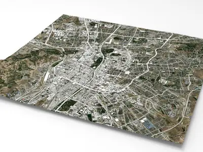 Cityscape Urumqi China 3D model