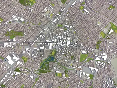 Kitchener Low-poly 3D model