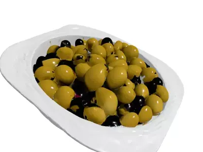Realistic Olives Container 3D Model Low-poly 3D model