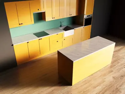 34-Kitchen10 glossy 3 3D model