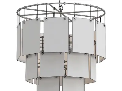 marilyn-chandelier-large-stainless-steel modern pendant light... 3D model
