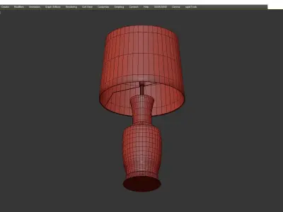 Bungalow 5 Alia Table Lamp Base Low-poly 3D model