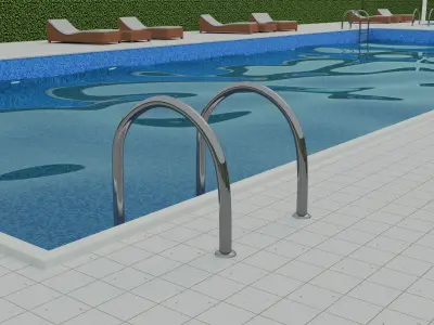 Swimming Pool Scene 3D model