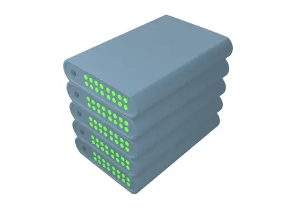 Power Storage Machine Icon v1 003 Low-poly 3D model