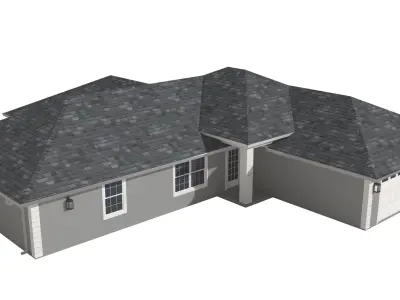 House-023 Low Poly 3D model