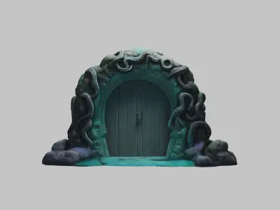 Mystical Stone Portal 3D Model 3D model