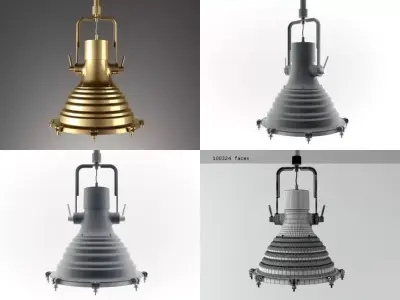 Maritime pendant lamp 3D model