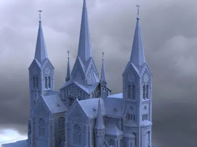 Dark Fantasy neo classical 3D model