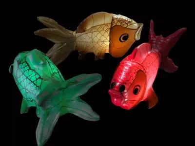 Chinese Fish Lantern  3D model purchase
