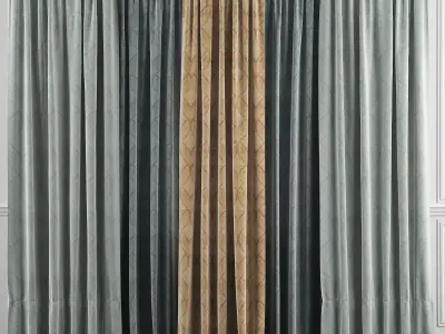 Curtain Set 37 3D model