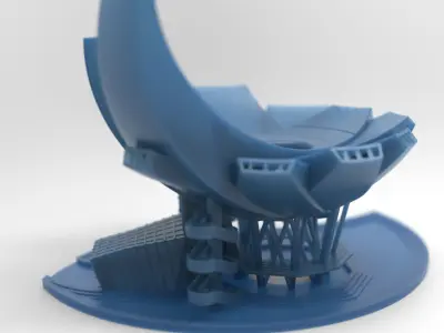Art Science Museum of Singapore Marina Bay 3D print model
