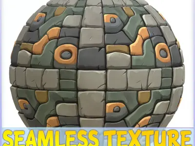 Stylized Stone Floor Seamless Texture Texture 15