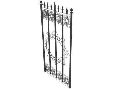 Steel Gate Type 6 3D model