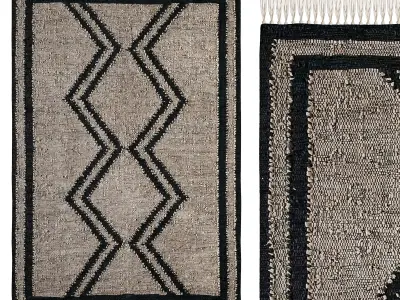 Bodhi Handwoven Rug 3D model
