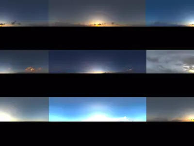 Real Light Environment HDRI Pack 98 HDR Files Texture