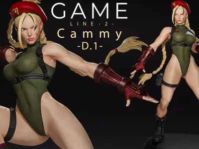 Cammy - D1 - STL 3D print model