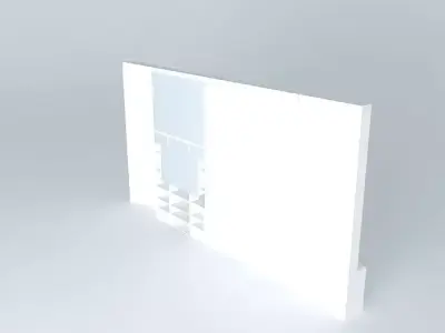 stennew3 wall with light Free 3D model