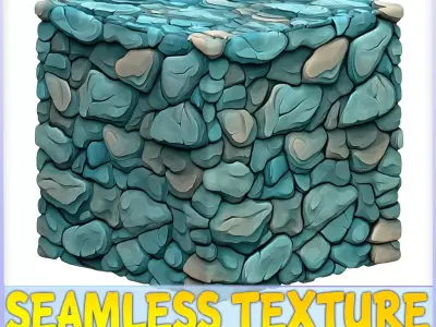 Stylized Stone Floor Seamless Texture Texture 18