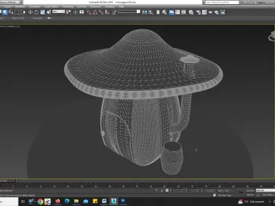 Mushroom house 3D model buy