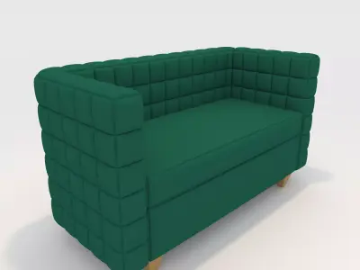 Sofa 2 Seater 7 3D model