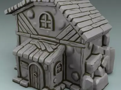 House in the rock 3D print model