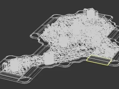 Mini City Blocks - 3ds Max Low-poly 3D model