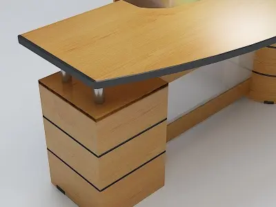 Executive Desk 02 3D model