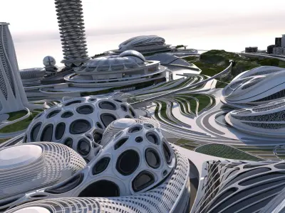 The city of the future Ext. 3D model