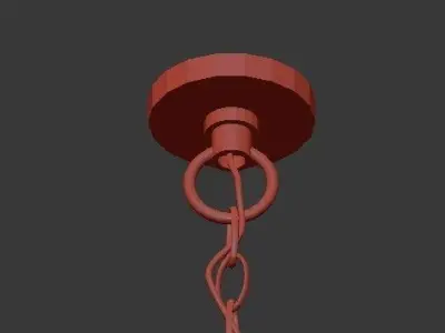 Golden Lighting 1030  6  CH Cerchi Six Light Chandelier 3D model