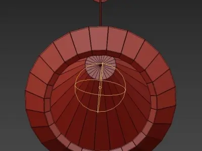 Messing hanglamp BL25 3D model