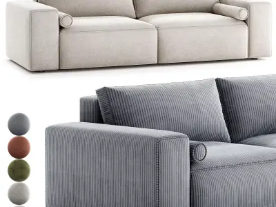 Sofa Soft z funkcja spania 3D model