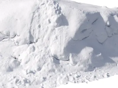 Winter snow pile 3D model