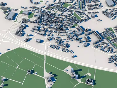 Kildare City Ireland 3D model