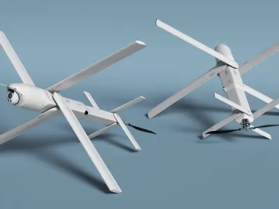  Attack Loitering UAV Weapon White 