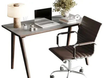 Collection Office Furniture 3D Model Pack