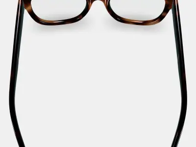 Tatum Eyeglasses in Cognac Tortoise 3D model