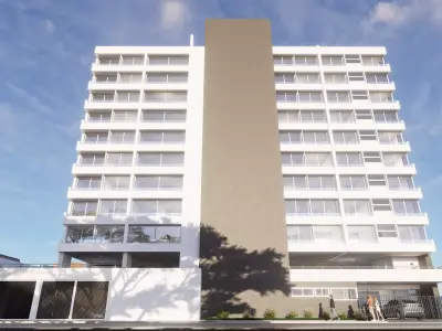 Apartment building 3D model 21