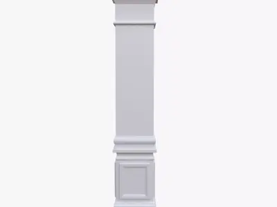 Classic Architectural Pillar Column Low Poly PBR Low-poly 3D model