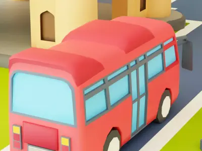 Indian Map Low-poly 3D model