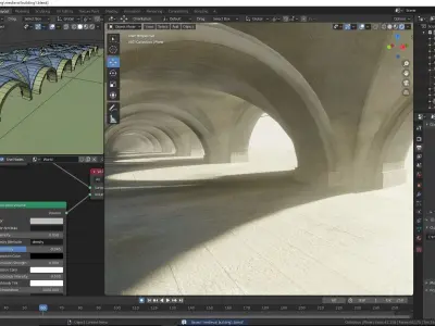 medieval building brutal architecture 3D model