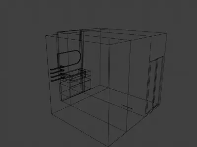 empty bathroom for models Free 3D model