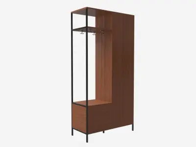 Cabinet Slat Door Walker Edison 3D model