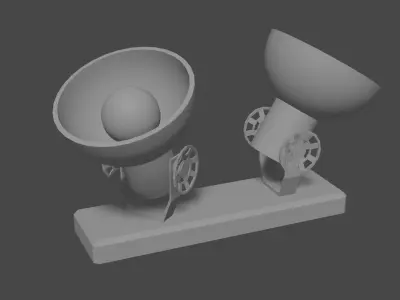 Ceiling Lamp with Valve 3D model