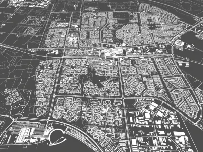 Cityscape Lelystad Netherlands 3D model