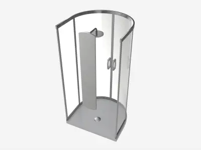 Semicircular Shower Enclosure 3D model