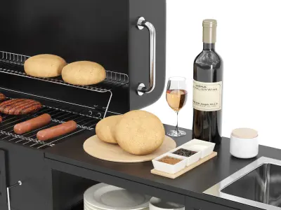 Barbecue 18 3D model